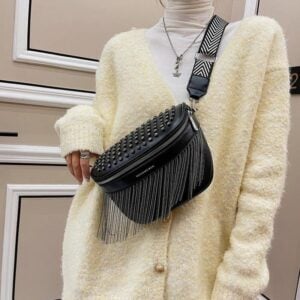 Women's luxury leather fanny pack