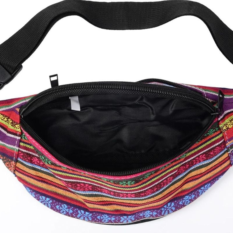 Bohemian women's fanny pack interior