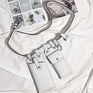 Women's leather belt fanny pack