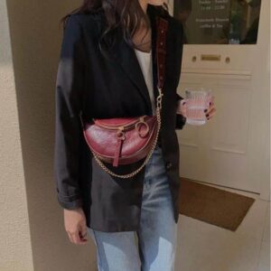 Bronze leather fanny pack