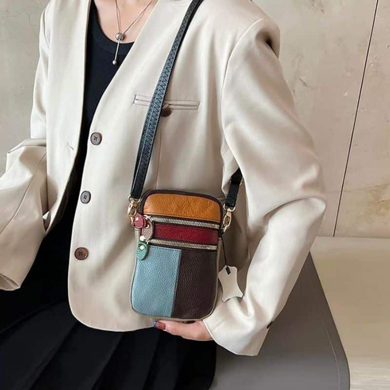 chic leather crossbody fanny pack