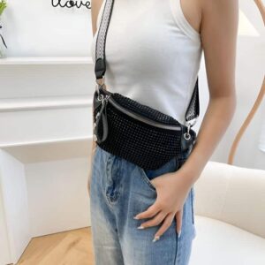 Shiny leather women's fanny pack