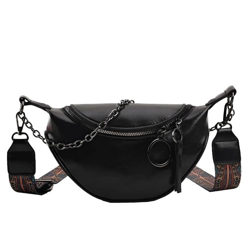 Women's iridescent leather fanny pack - Image 2