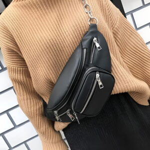 Faux leather women's fanny pack