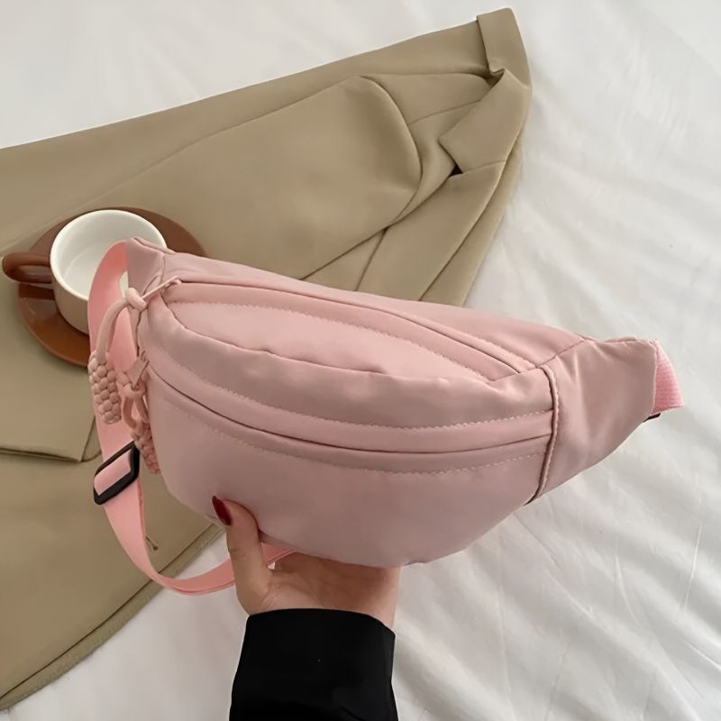 trendy cheap pink women's fanny pack