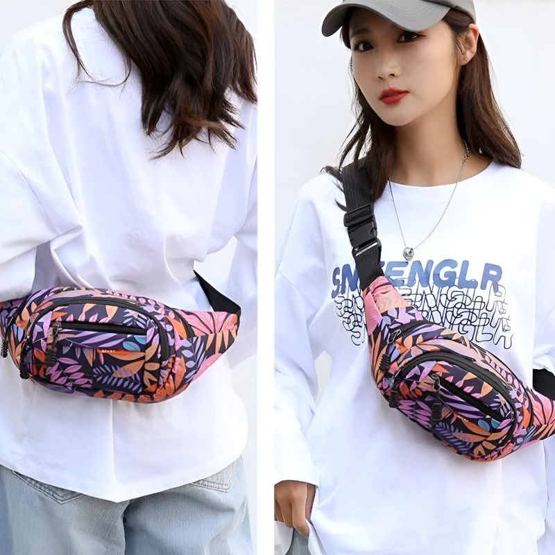 Floral crossbody fanny pack