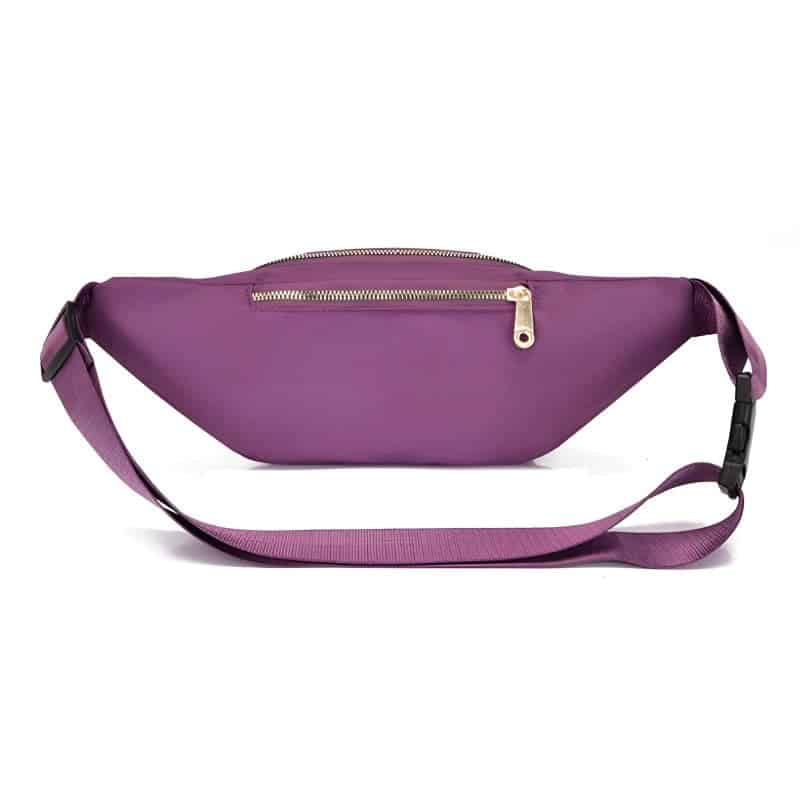 Purple chic women's belt bag