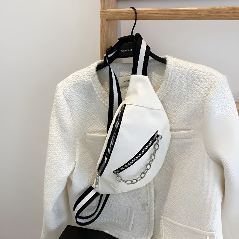 Women's leather belly bag