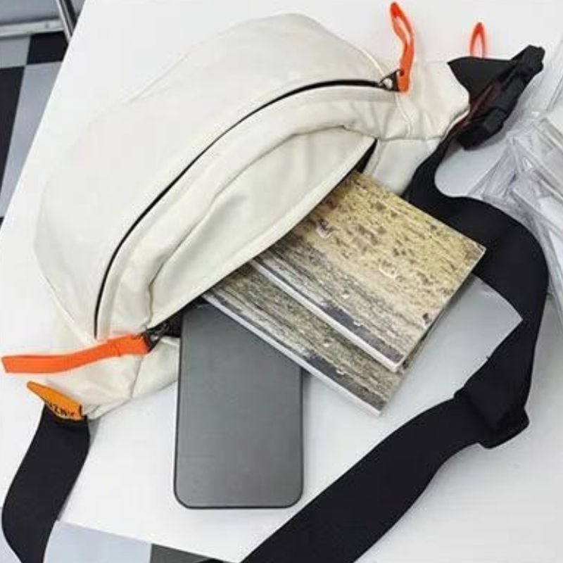 Cream women's fanny pack design