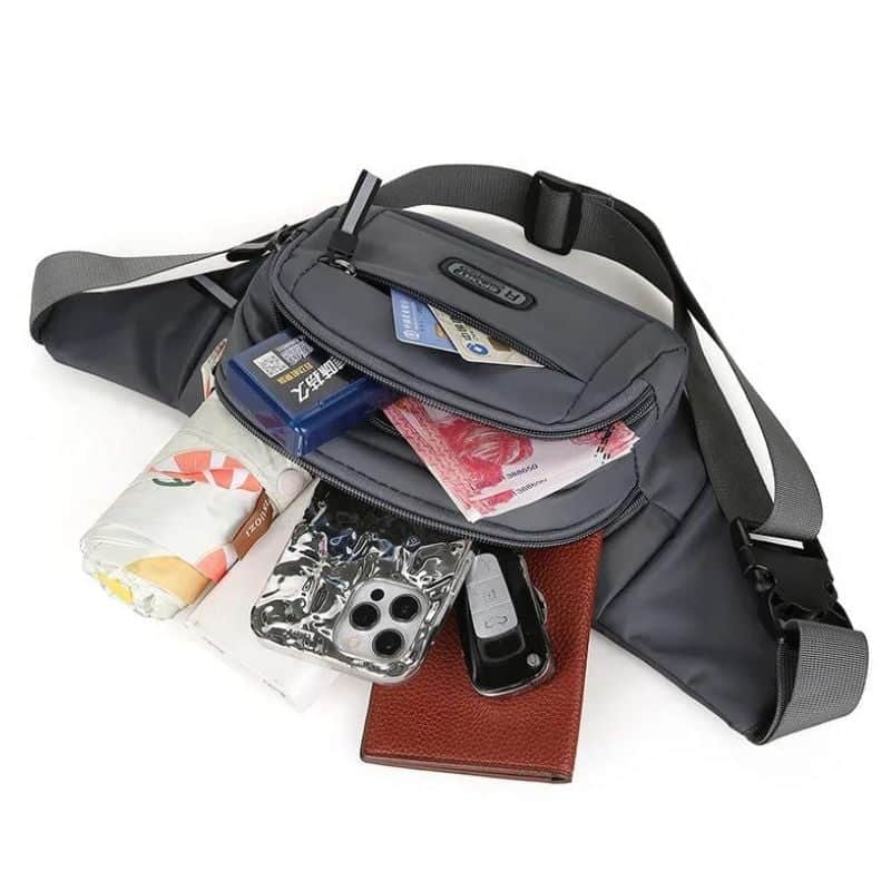 Grey women's fanny pack quality