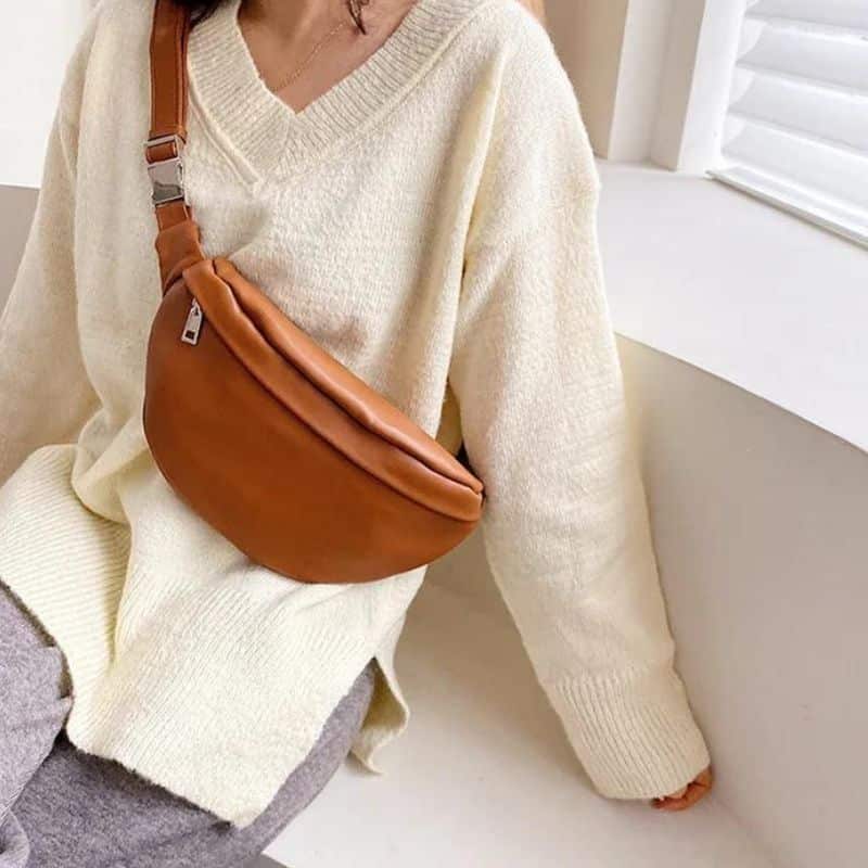 women's bronze fanny pack quality