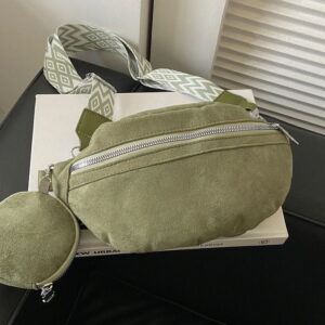 Women's suede fanny pack