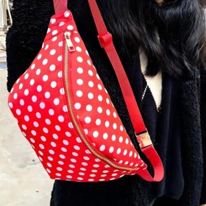 Polka dot fanny pack