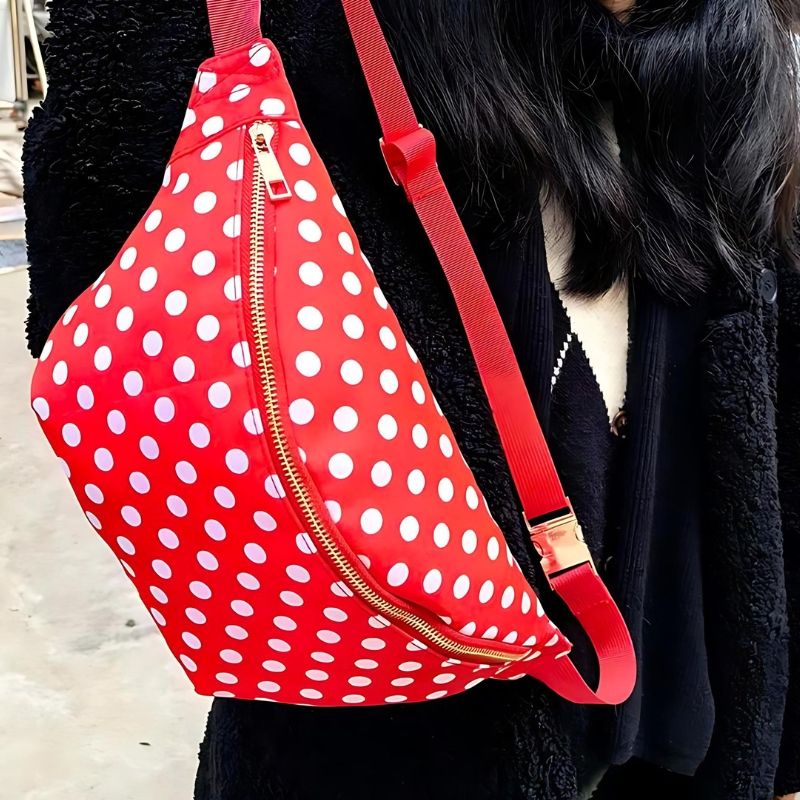 cute polka dot fanny pack