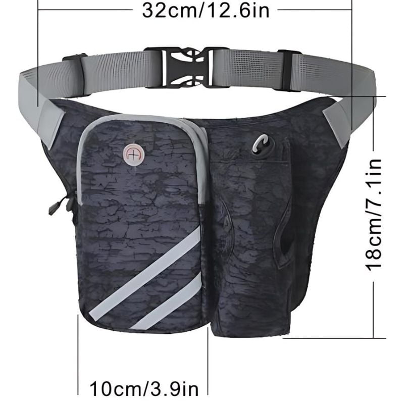 fanny pack with water bottle