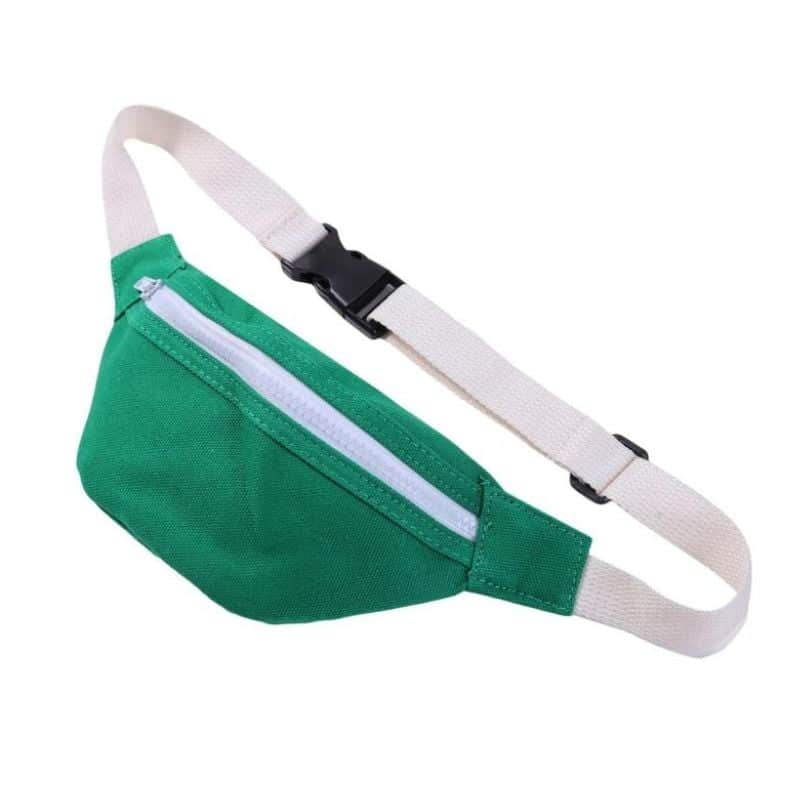 Men's white and jade fanny pack quality