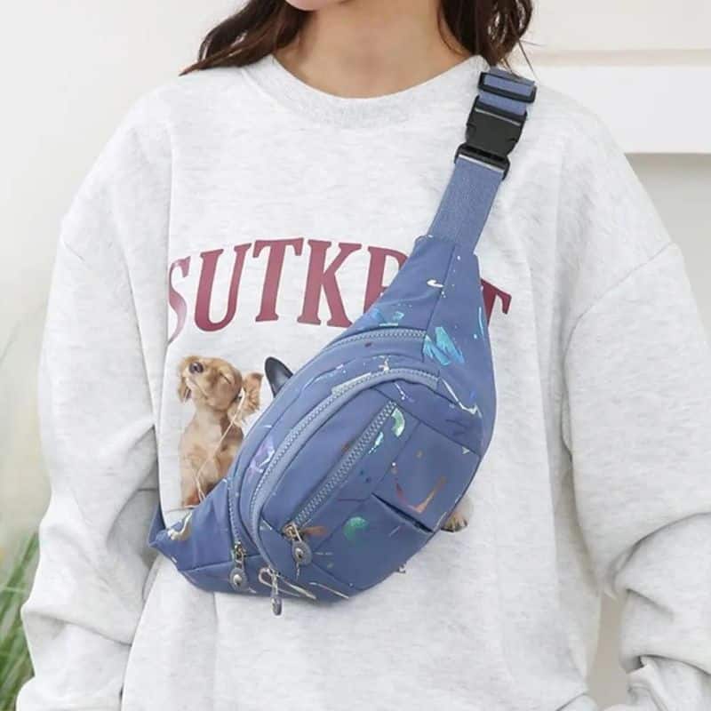 Pretty electric blue fanny pack