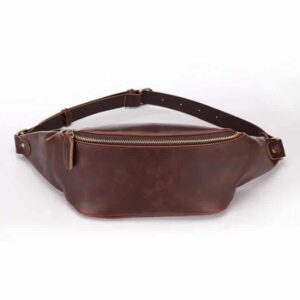 Men's burgundy fanny pack
