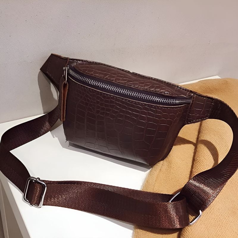 Croco fanny pack