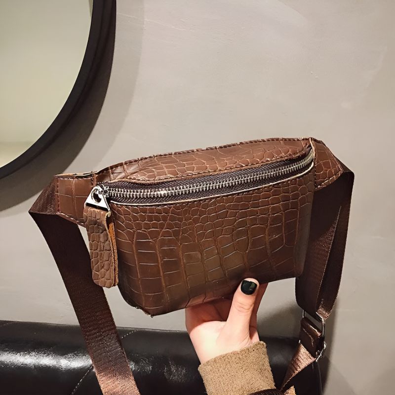 Sustainable croco fanny pack