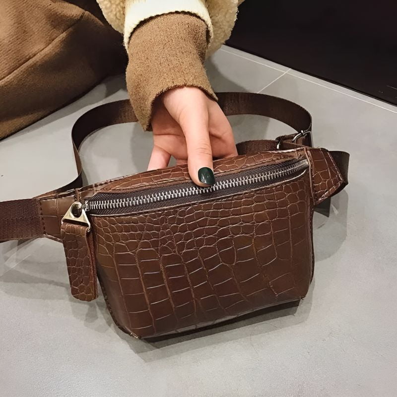 Croco fanny pack