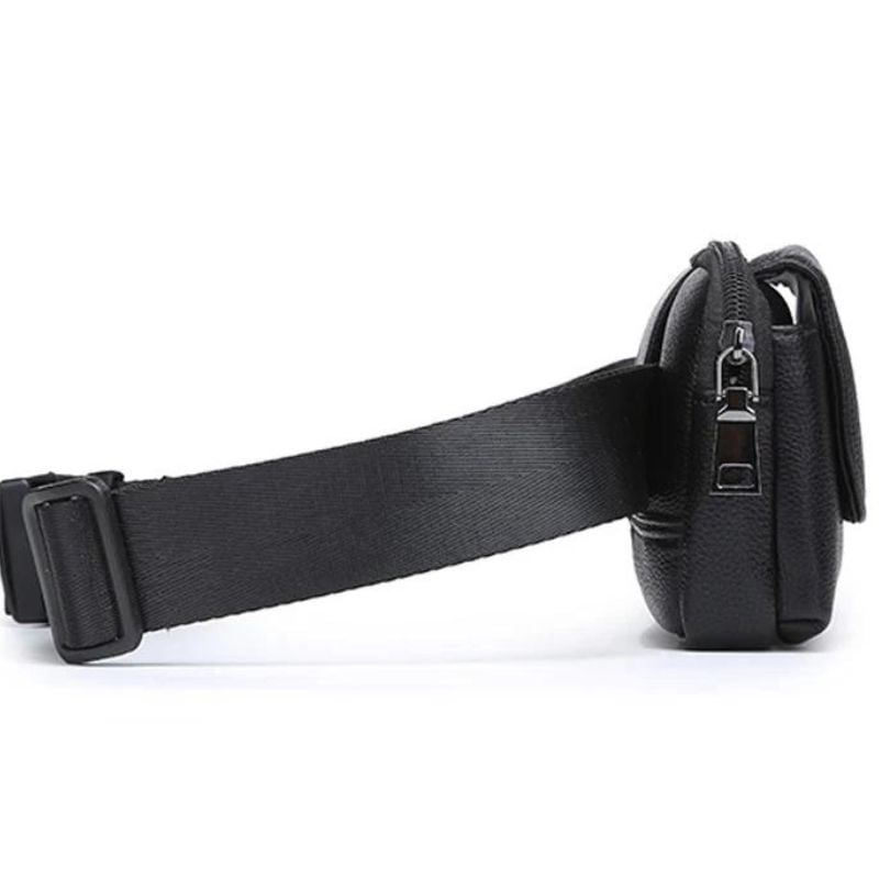 Small leather men's fanny pack quality
