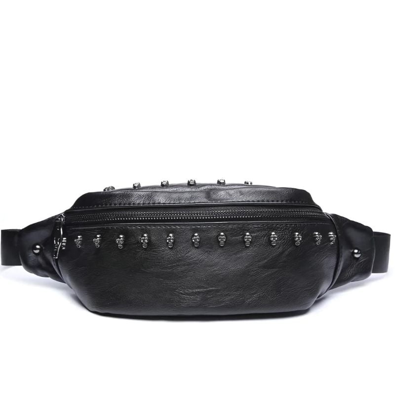 Men's leather shoulder-carry fanny pack quality