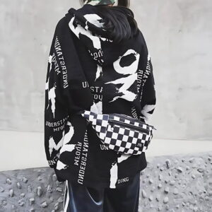 Men's checkered fanny pack