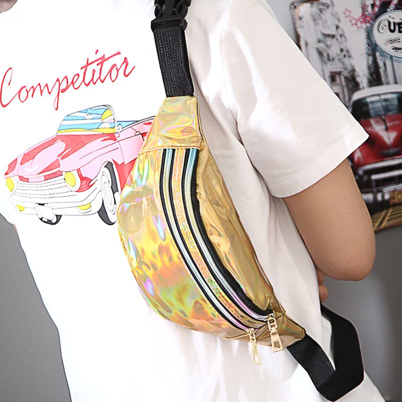 Pretty plastic fanny pack