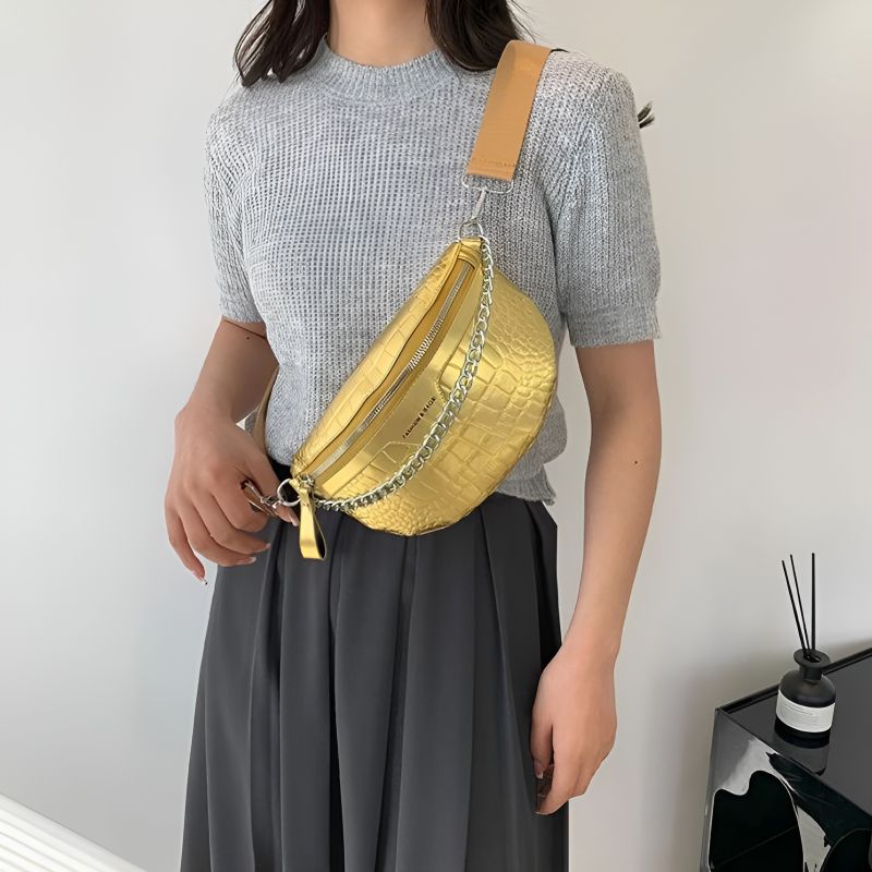 Vinyl fanny pack at a good price