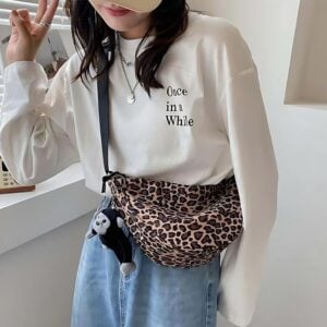 Children's leopard fanny pack