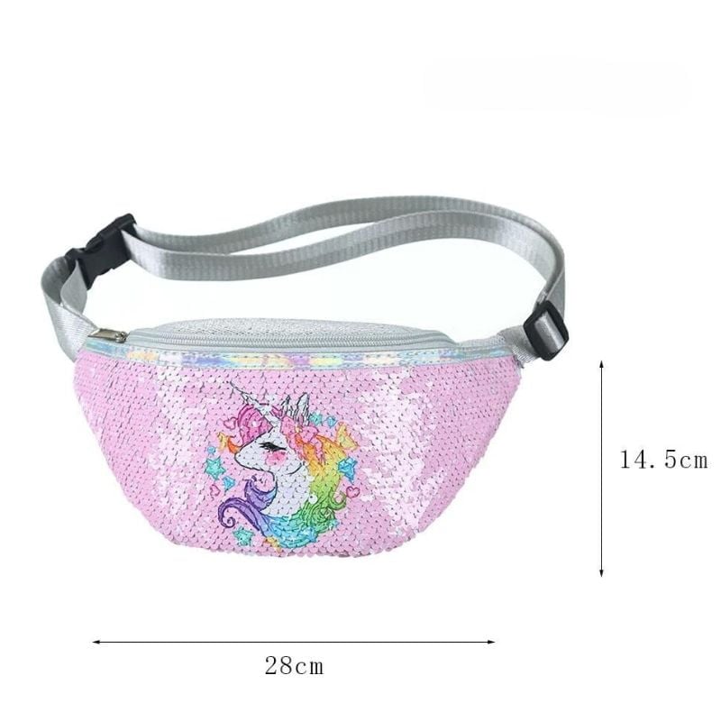 Glitter children's fanny pack design