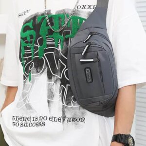 Grey women's fanny pack