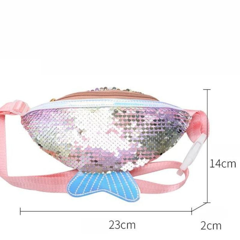 Pretty women's sequin fanny pack