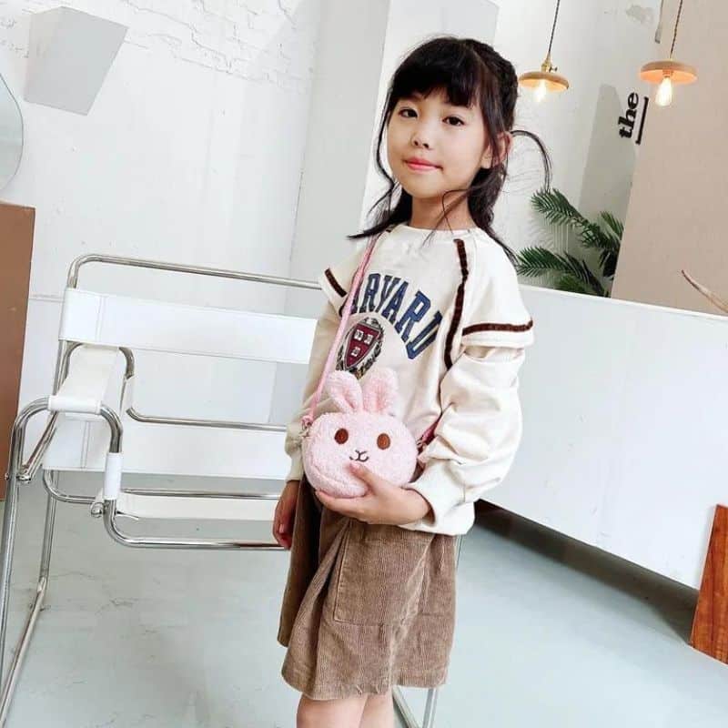 Girl's soft pink fanny pack quality