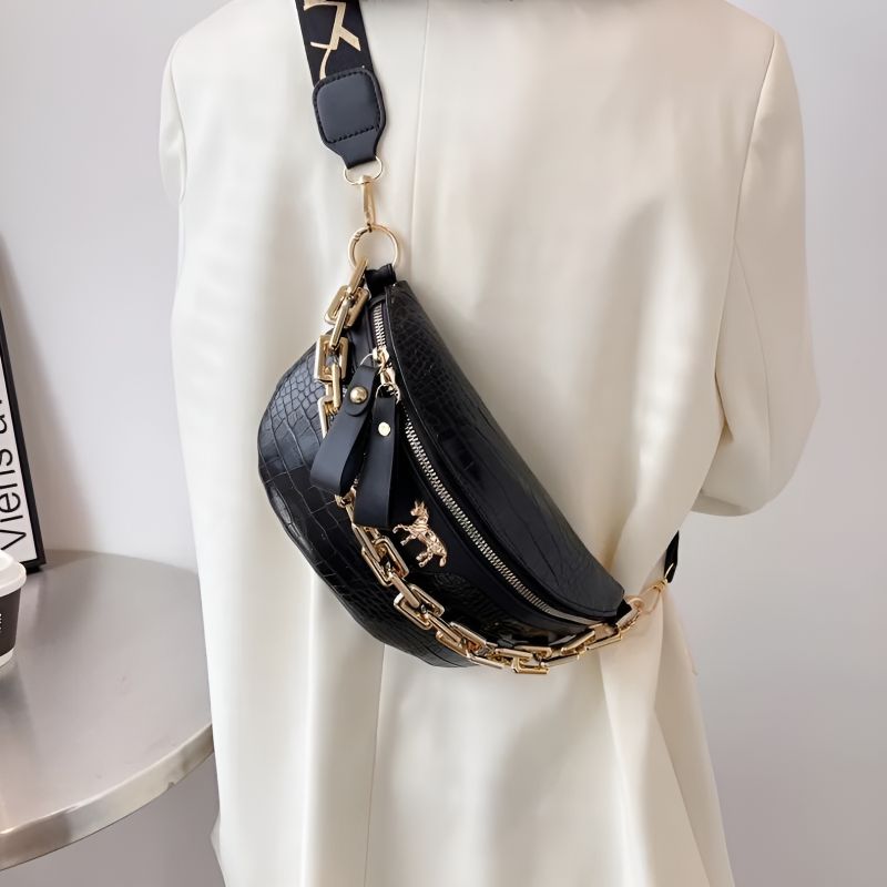 Affordable chunky chain fanny pack