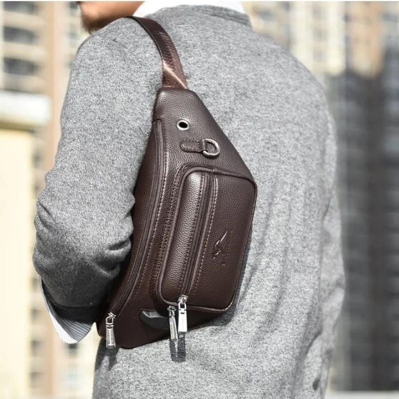 Luxury men's fanny pack quality