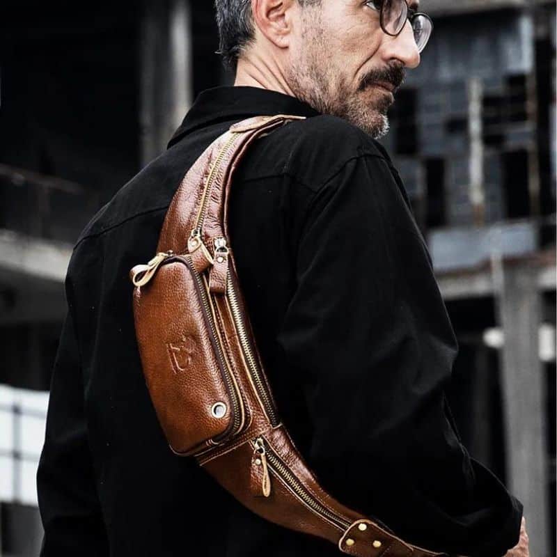 Men's multi-pocket fanny pack quality