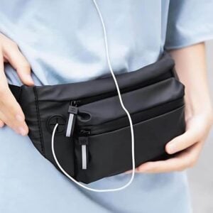 Black men's fanny pack