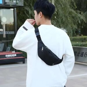 Men's belt passage fanny pack