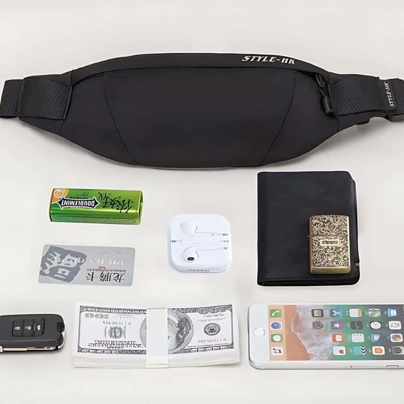 Practical urban men's fanny pack