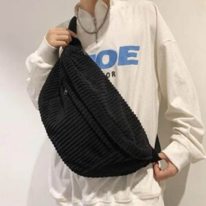 Men's velvet fanny pack