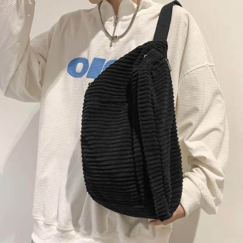 Men's velvet fanny pack design