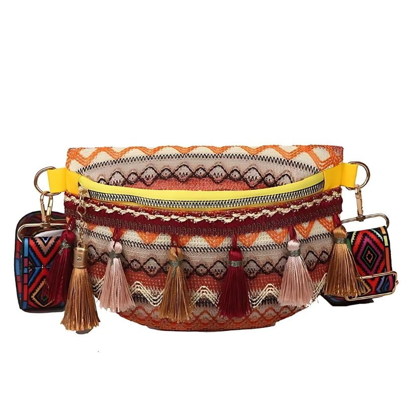 Indian fanny pack side view