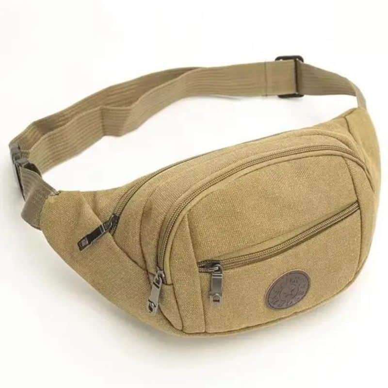 Men's khaki fanny pack