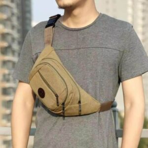 Men's khaki fanny pack