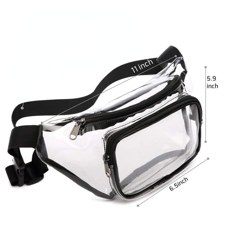 Transparent fanny pack dimensions