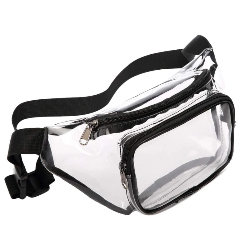 Transparent fanny pack profile