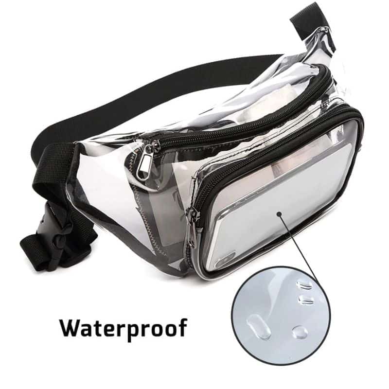 waterproof transparent fanny pack
