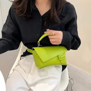 Neon green fanny pack